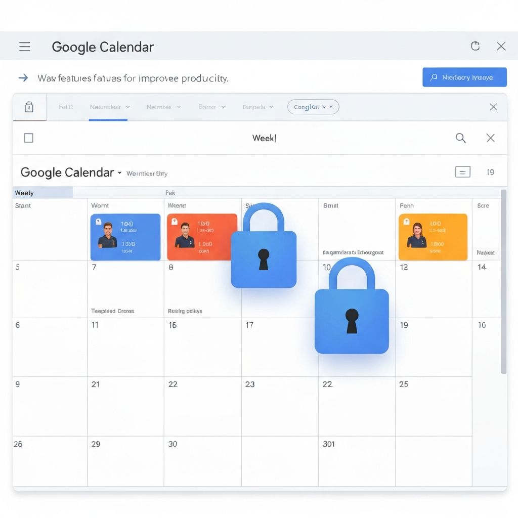 Google Calendar Scroll Lock promotional banner